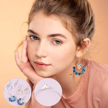 OIIKI 700pcs Hypoallergenic Earring Making Kit - Silver Plated Hooks, Beading Hoops, Clear Rubber Backs, Jump Rings - Image 5
