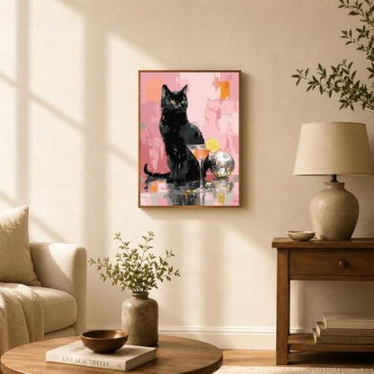 TELMOXA Cat Paint by Numbers Kit for Adults, 16x16 in - Image 2