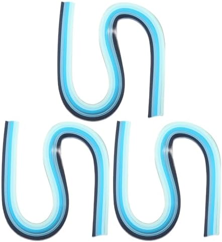 PATIKIL 540 x 10mm Rainbow Quilling Strips Paper,360 Pcs Origami Paper Quilling Strip for Art DIY Hand Craft Christmas, Gradient Blue by PATIKIL
