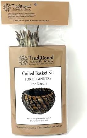 Traditional Craft Kits Coiled Basket Weaving Kit for Beginners - Image 5
