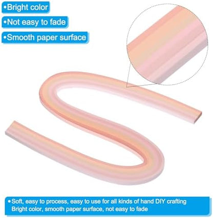 PATIKIL 120pcs Quilling Strips Paper 3/16"(5mm) 21" Origami Paper Quilling Strip for Art DIY Hand Craft Christmas, Pink - Image 3