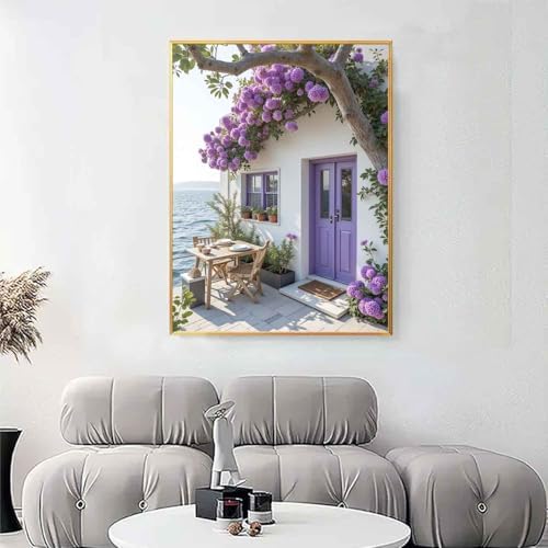 Yunruily Paint by Numbers Kits for Adults Landscape-Paint by Numbers for Adults Canvas,Paint by Number Adult for Gifts Home Wall Decor (16x20inch) - Image 3
