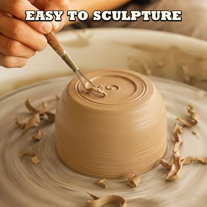 Aujazyble Air Dry Clay - 3.3lbs Yellow Natural Pottery Clay for Kids - Image 4