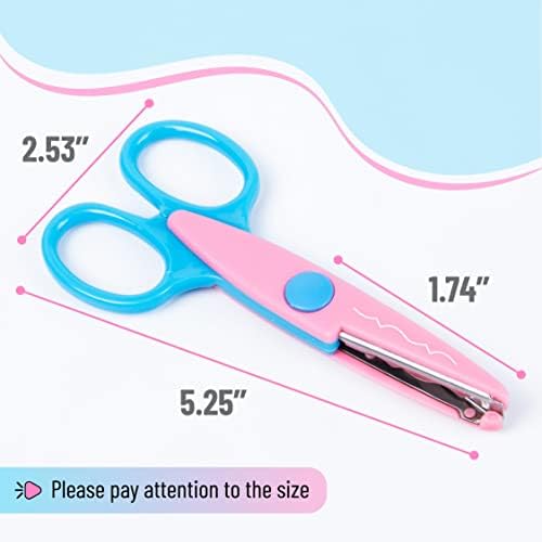 Mr. Pen- Craft Scissors Decorative Edge, 6 Pack, Bright Zig Zag Scissors - Image 3