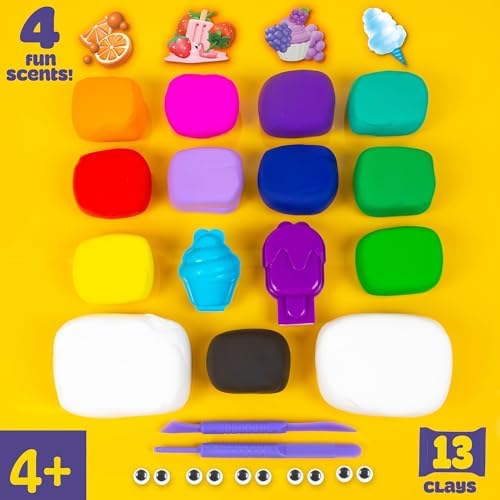 Play-Doh Air Dry Clay Variety Pack, Scented Air Dry Clay for Kids, Modeling Clay for Kids, Arts & Crafts Gift, Craft Supplies, Molding & Sculpting Clay - Image 3