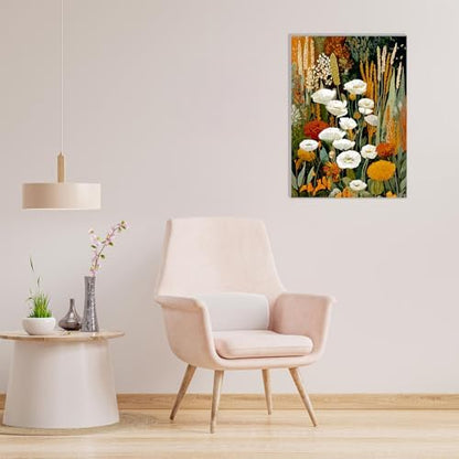 MAXBYE Framed Paint by Numbers Kits for Adults with Wooden Easel, Floral Botanical Easy DIY Adult Paint by Number Kits on Canvas, Paintings Kit for Beginners Gift Home Wall Garden Decor 10×14 Inch - Image 5