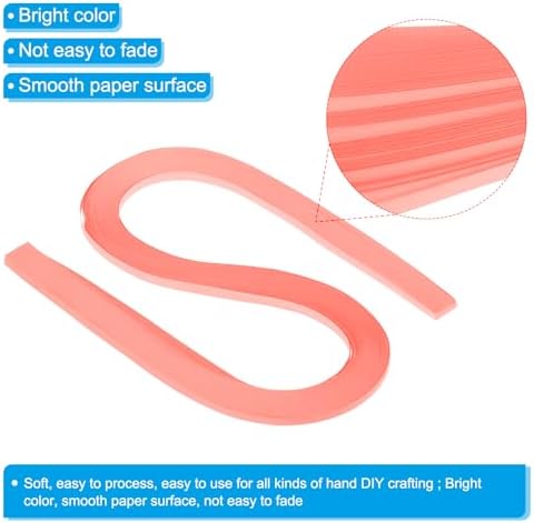 PATIKIL 120pcs Quilling Strips Paper 3/16"(5.2mm) 21"(54cm) Origami Paper Quilling Strip for Art DIY Hand Craft Christmas, Bright Pink - Image 3