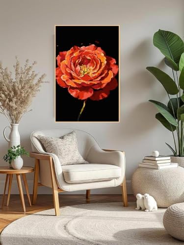 Mowana Peony Paint by Numbers Kit for Adults Beginners - Image 7