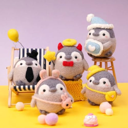 Wizardi Beginner Needle Felting Kit for Adults - Sleepy Penguin. Bird Felting Kit 5.5x5x4cm. Felting Tools. Wool Felting Supplies. Felt Crafts. Wool Felt. F07N8-W115 - Image 5