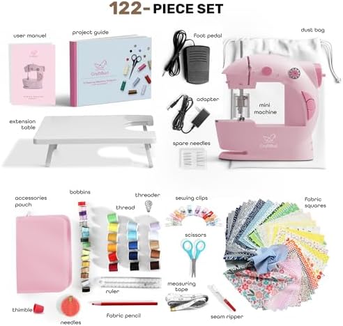 CraftBud Mini Sewing Machine for Beginners, Adults and Kids Sewing Machine - Image 2