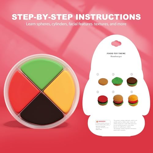 Aestd-ST Air Dry Clay Kit - Food Toy Theme, Modeling Clay for Kids - Image 3