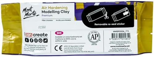 Mont Marte Premium Air Hardening Clay, Terracotta, 500g (1.1lb), No Baking Required (Pack of 3) - Image 2