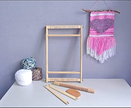Yesland Multi-Craft Weaving Loom - Wooden Loom Large Frame Handcraft for Kids and Beginners -15.6 x 9.7 x 1.2 Inches (Pack of 2) - Image 5