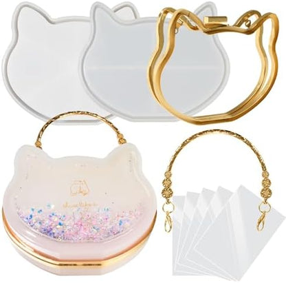 FUNSHOWCASE Resin Shaker Mould Clutch Purse Complete Kits of 9 Large Rectangle Bag DIY Accessories by FUNSHOWCASE