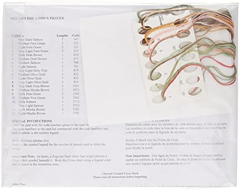 Janlynn Counted Cross Stitch Kit, The Lord's Prayer, Blue, By the yard - Image 2