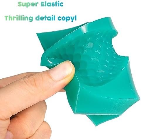 BBDINO Super Elastic Silicone Mold Making Kit 8A Jade Green 1Gallon/140.8Oz - Image 5