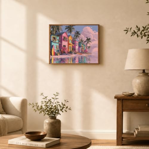 TELMOXA Beach Paint by Numbers Kit for Adults, 16x20 in - Image 2