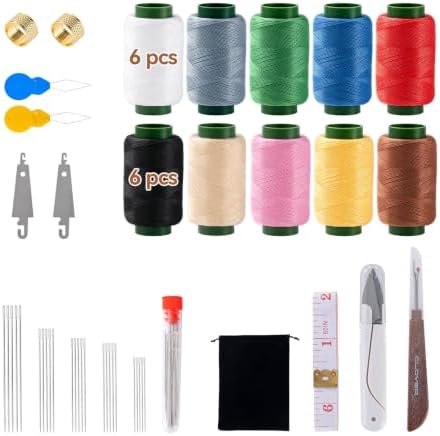 55 PCS Sewing Kit for Adults & Beginners, Steel Needles for Hand Sewing, Accessories and Supplies, Needle and Thread Kit for Hand, Home, Travel & Clothing Repair by Numyew