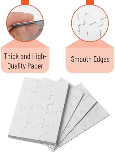 Mr. Pen- Blank Puzzle, 10 Sets, 12/28/48 Pieces/Pack, 8.2" x 5.6" (Pack of 4) - Image 3