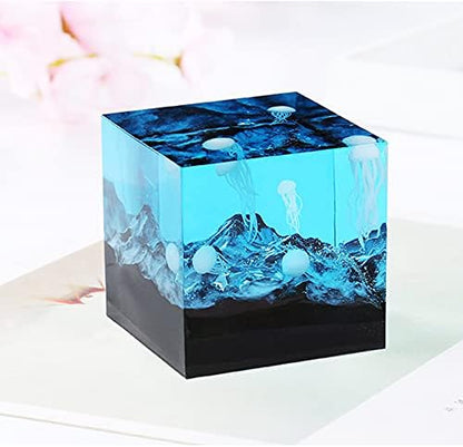 Woohome 20 PCS 3D Mini Jellyfish Mini Whale Resin Mould Filler Resin Casting Moulds Fillers, 3D Resin Filler Art Craft Supplies Epoxy Moulds for Jewelry Making Supplies, Art Resin Crafts DIY - Image 3