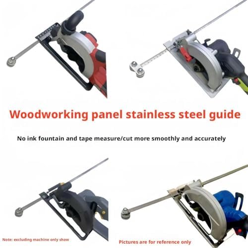 Positioning Calipers for Precise Measurements & Easy Wood Cutting, Stainless Steel Precision Cutting Guide for Circular Saws, Adjustable Guide Rail, Positioning Calipers for Circular Skill Hand Saw - Image 6