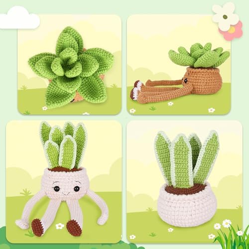 Crochet Kit for Beginners, Beginner Crochet Kit for Adults with Step-by-Step Video Tutorials, DIY Crochet Animal Kits Knitting Supplies - Image 3