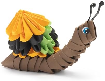 Origami 3D - Beautiful 3D Paper Sculpture with Patented Components and understandable Building Instructions, from 8 Years (Snail) - Image 3