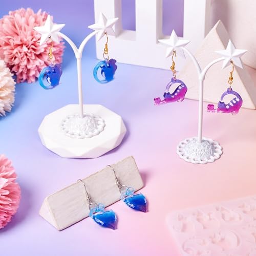 Cat Silicone Mold for Christmas Resin Earring Molds Cute UV Resin Molds for Keychain Making Kit for Women DIY Earring Bracelet Necklace Jewelry Making - Image 3
