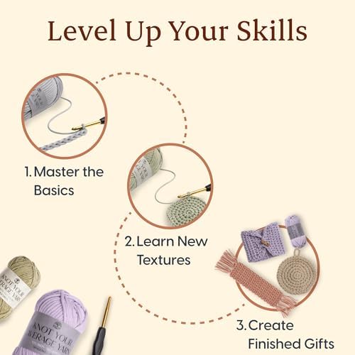 Crochet Kit for Beginners, 3 Easy Projects, Absolute Beginner Starter Kit - Image 5