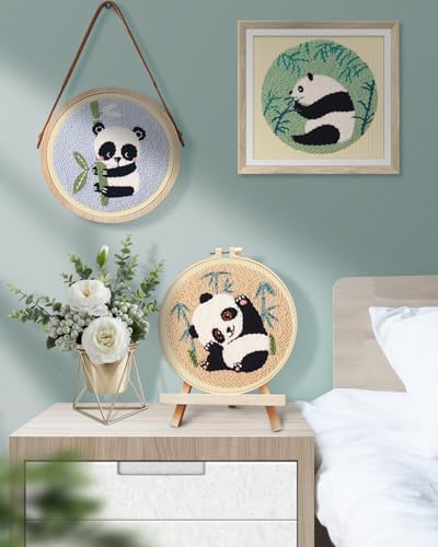 TINDTOP Punch Needle Kits, Panda Punch Embroidery Kits for Adults - Image 6