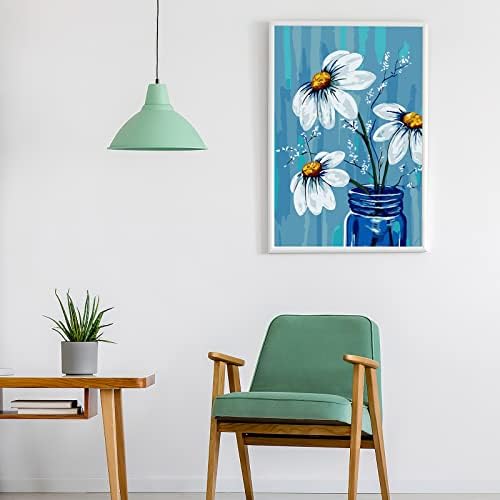 Ginkko Framed Paint by Numbers Kit for Adults 8X 12 inch, Vase Flowers - Image 3
