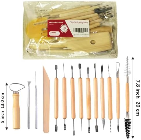 S & E TEACHER'S EDITION 19 Pcs Pottery Tools & Clay Sculpting Tools - Image 4