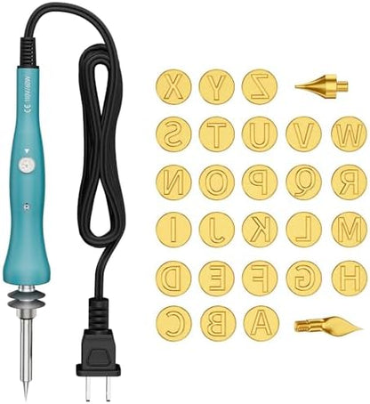 Wood Burning Tool,60W Soldering Iron with 33pcs Interchangeable Tips, 36-in-1 Adjustable Temperature, Stand,Pump,Soldering Wood Burning Kit - Image 7