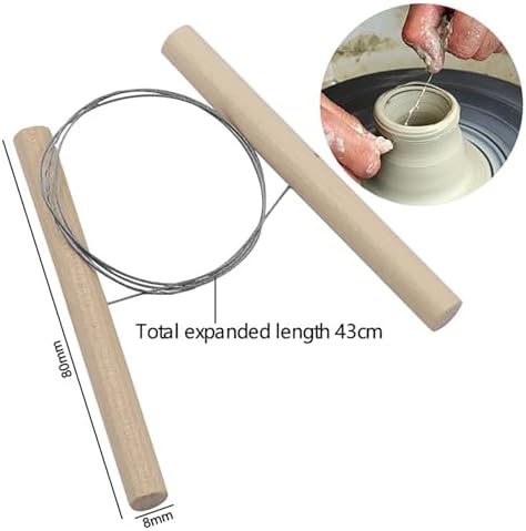 Pottery Sculpting Clay Cleaning Tool Kit Set, Clay Cutting, Modeling, Trimming Tools, for Beginner Level Pottery and Smoothing, Cleaning, Carving, Shaping and Sculpting Multicolor - Image 3