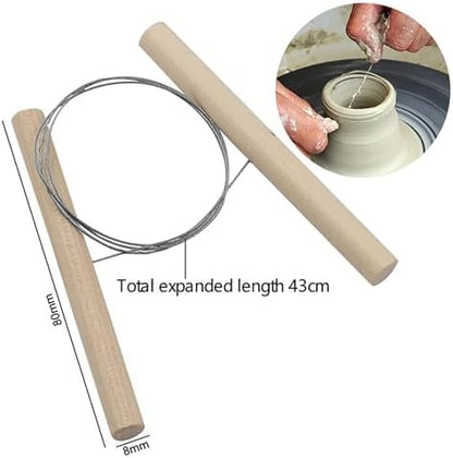 Pottery Sculpting Clay Cleaning Tool Kit Set, Clay Cutting, Modeling, Trimming Tools, for Beginner Level Pottery and Smoothing, Cleaning, Carving, Shaping and Sculpting Multicolor - Image 3
