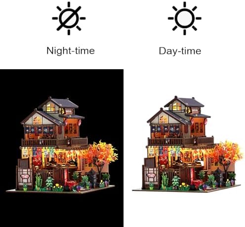 Japanese Sushi Miniature House Kit, DIY Miniature Dollhouse Kits for Adults - Image 5