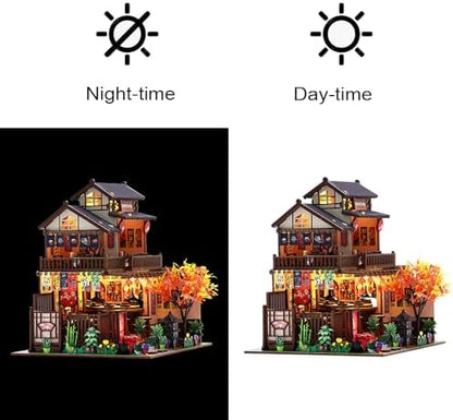Japanese Sushi Miniature House Kit, DIY Miniature Dollhouse Kits for Adults - Image 5