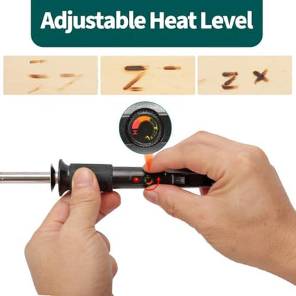 YIHUA 930-IV Woodburning Pen Kit with 11 Tips, Adjustable Heat Level - Image 6