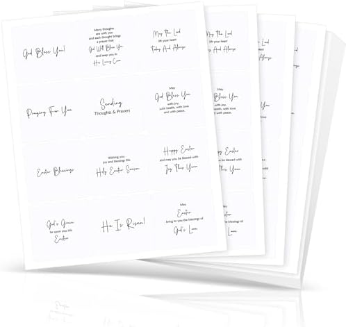 Watersay 240 Pcs Messages of Faith Peelable Stickers for Card Making by Unknown