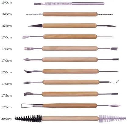 LANGQUN 35pcs Clay Sculpting and Pottery Tools Kit - Air Dry and Polymer Clay Dotting Tools - Ceramic Supplies for Modeling and Shaping - For Kids and Adults - Image 2
