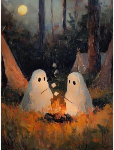 TCDZMYGS Halloween Stamped Cross Stitch Kits for Beginners,12x16in by TCDZMYGS