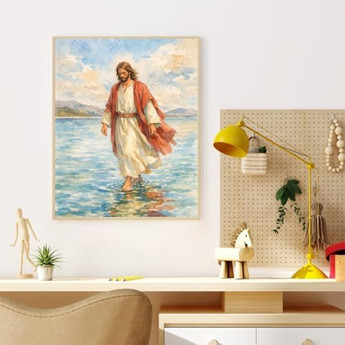 Dawnsphere Jesus Paint by Numbers Kit for Adults Without Frame 16x20 in - Image 2