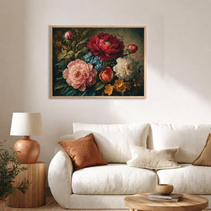 CRZMODE Flowers Paint by Numbers Kit for Adults, Peony, 20x16 inch - Image 2