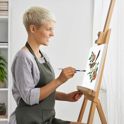 CraftLab Painting Kit - Paint by Numbers for Adults, Acrylic, Canvas, Brushes, Mockingbird & Orange Blossoms - Image 3