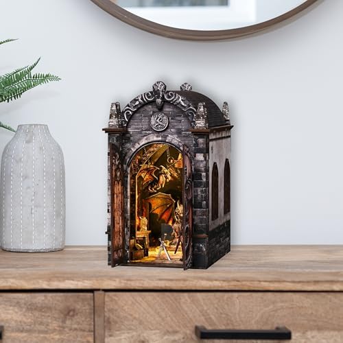 DIY Book Nook Kit LED 3D Puzzle - Dragon's Treasure Labyrinth - Image 7