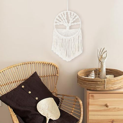 FREEBLOSS DIY Macrame Tree of Life Wall Hanging Kit Macrame Tapestry Wall Hanging Tree of Life Dreamcatcher Wall Hanging Decor for Living Room Macrame Kit for Beginner with Instruction - Image 3