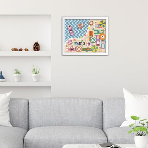 FREEBLOSS 11CT Flamingo Pattern Cross Stitch Wall Hanging Kit 15.7"x19.7" - Image 7
