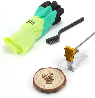 AIMOADO 1.5" Deer Head Branding Iron, for Wood Hats Leather BBQ & Steak by AIMOADO
