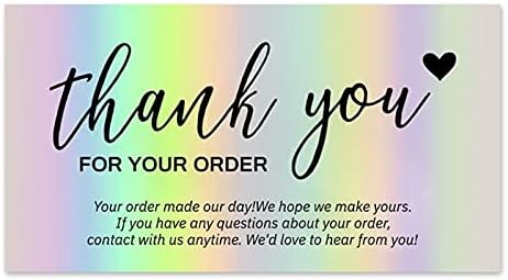 Greeting Cards Great Cards Gift Presents for Client Small Kits Cards for Small Business 50Pieces Fine Papercraft Greeting to Customers Thanks Cards Gift Cards (Color : B) by Unknown
