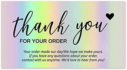 TOMYEUS Greeting card Great Cards Gift Presents for Client Small Kits Cards for Small Business 50Pieces Fine Papercraft Greeting to Customers Thanks Cards bday card (Color : B) by Unknown